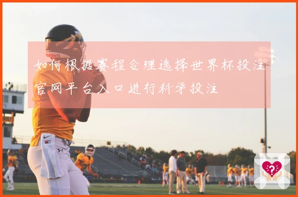 如何根据赛程合理选择世界杯投注官网平台入口进行科学投注